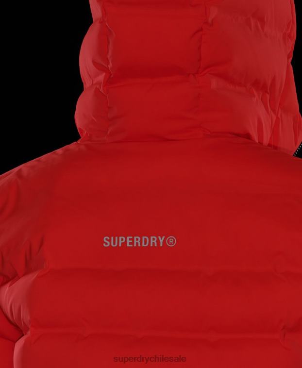 mujer Superdry coral chamarra acolchada para todas las estaciones 2R68Z3635