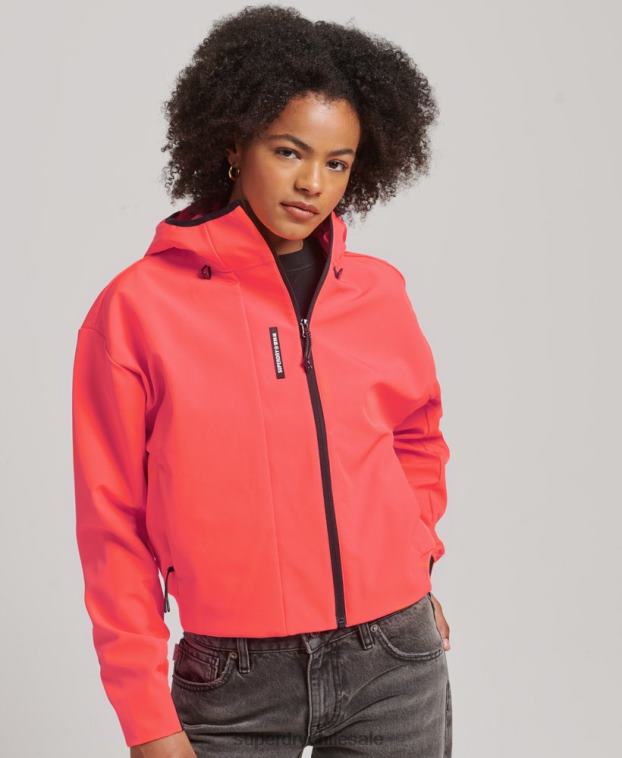 mujer Superdry coral chamarra capitonada técnica 2R68Z5499