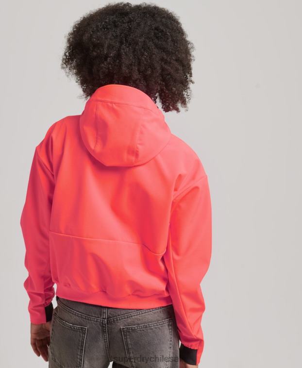 mujer Superdry coral chamarra capitonada técnica 2R68Z5499