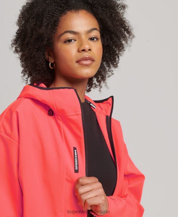 mujer Superdry coral chamarra capitonada técnica 2R68Z5499