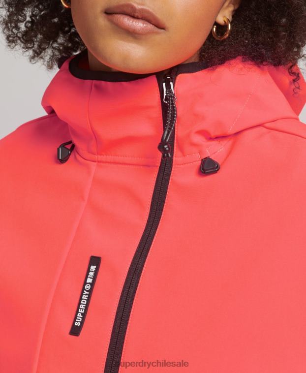 mujer Superdry coral chamarra capitonada técnica 2R68Z5499