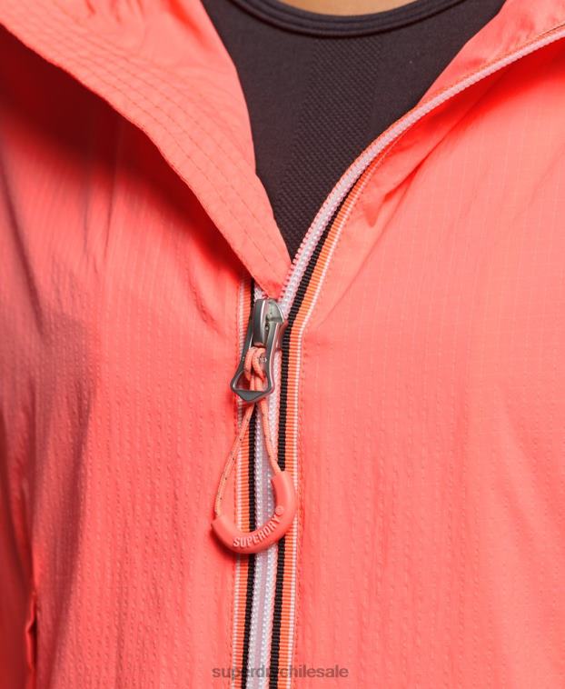 mujer Superdry coral chamarra ligera con logo Code Standard 2R68Z3611