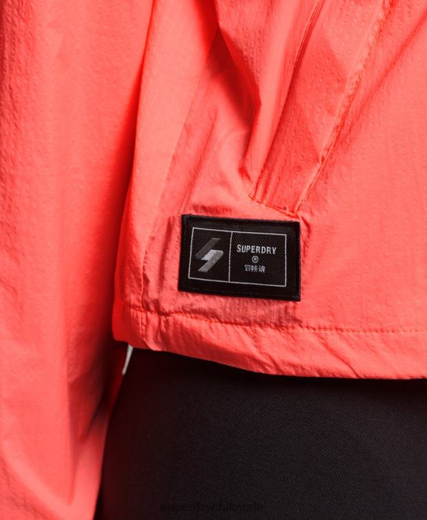 mujer Superdry coral chamarra ligera con logo Code Standard 2R68Z3611
