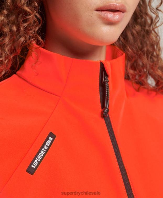 mujer Superdry coral chaqueta de chándal de tejido técnico 2R68Z3703