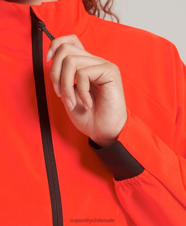 mujer Superdry coral chaqueta de chándal de tejido técnico 2R68Z3703