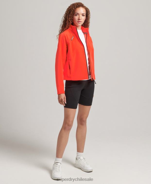 mujer Superdry coral chaqueta de chándal de tejido técnico 2R68Z3703