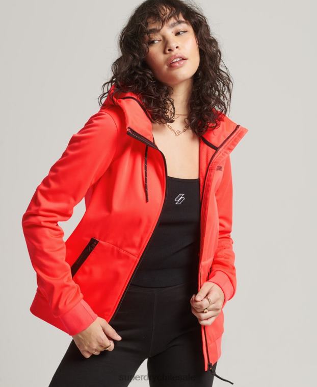 mujer Superdry coral chaqueta softshell de tecnología 2R68Z5597