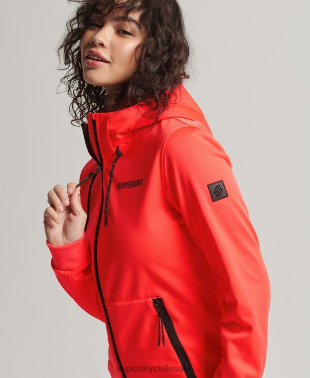 mujer Superdry coral chaqueta softshell de tecnología 2R68Z5597