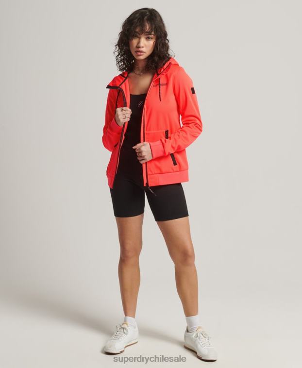 mujer Superdry coral chaqueta softshell de tecnología 2R68Z5597
