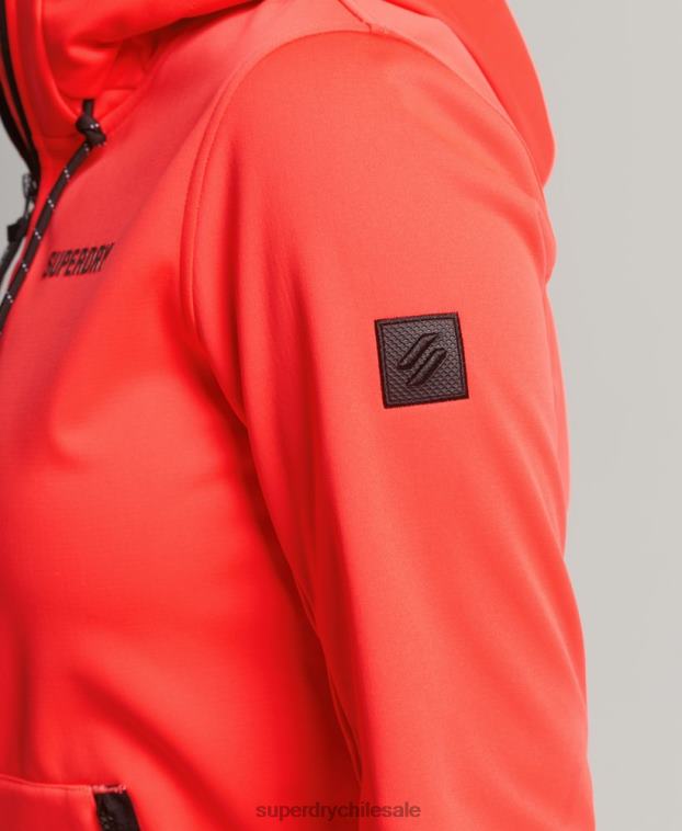 mujer Superdry coral chaqueta softshell de tecnología 2R68Z5597