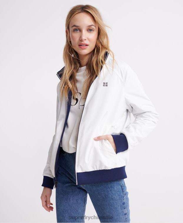mujer Superdry crema chamarra esencial 4 en 1 de manga larga 2R68Z3857