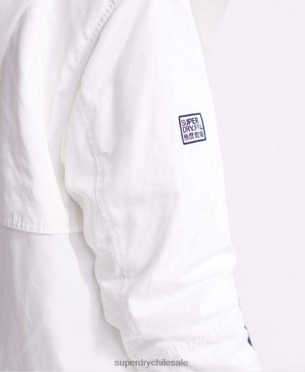 mujer Superdry crema chamarra esencial 4 en 1 de manga larga 2R68Z3857