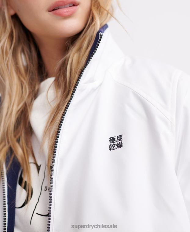 mujer Superdry crema chamarra esencial 4 en 1 de manga larga 2R68Z3857