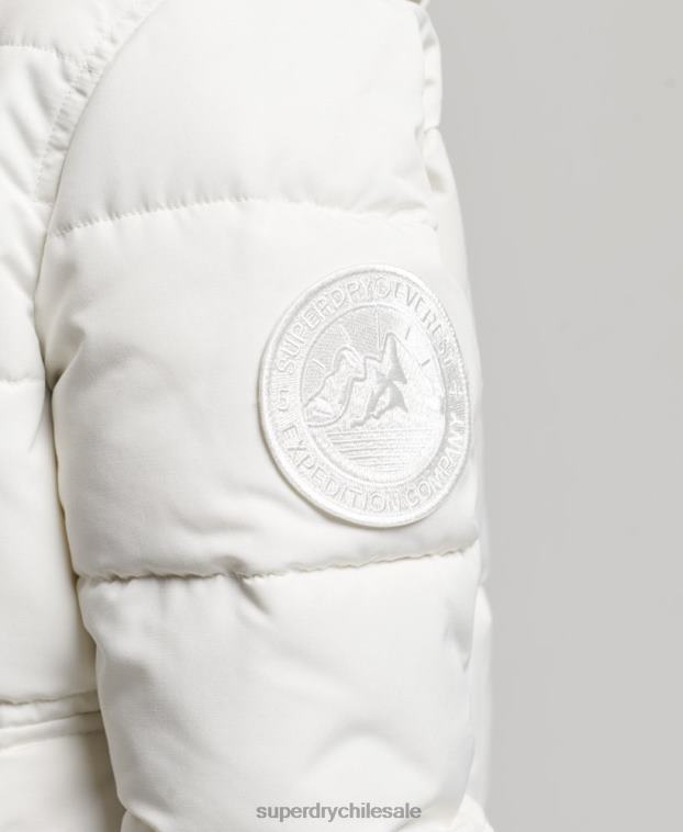 mujer Superdry crema chaqueta bomber everest 2R68Z3768