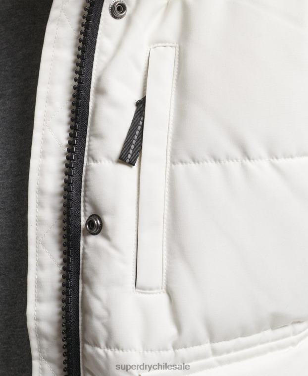 mujer Superdry crema chaqueta bomber everest 2R68Z3768