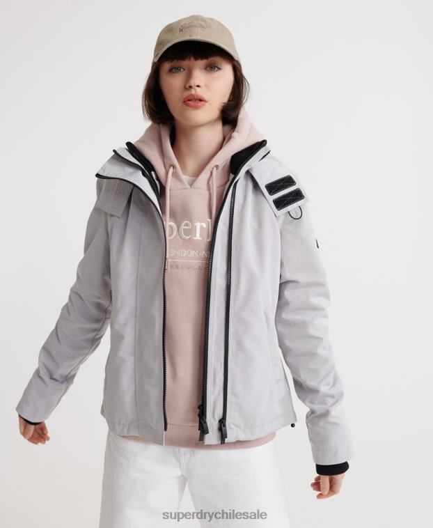 mujer Superdry crema cortavientos técnico ottoman sd 2R68Z5704