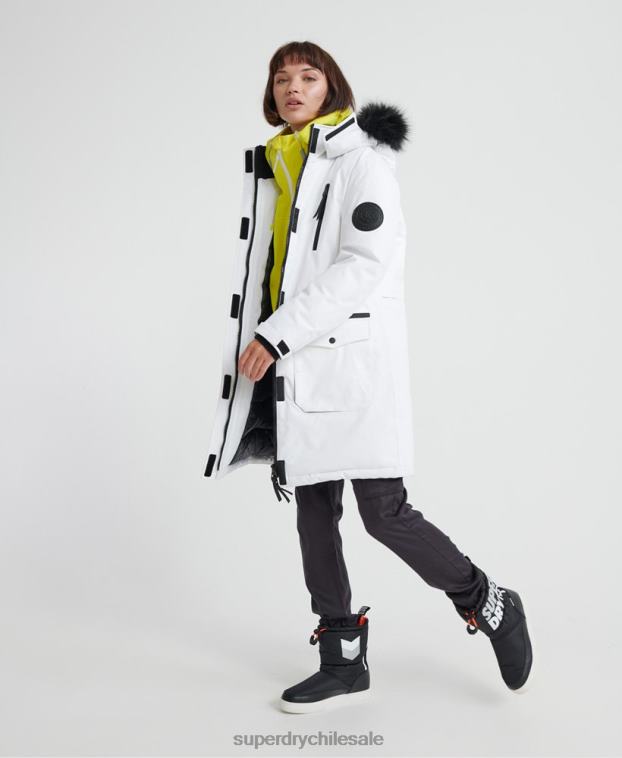 mujer Superdry crema parka de plumas aiko everest 2R68Z5705