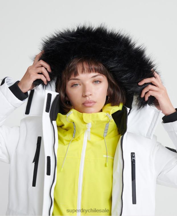 mujer Superdry crema parka de plumas aiko everest 2R68Z5705