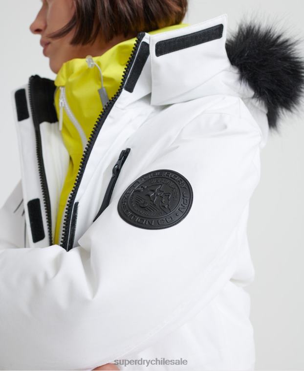mujer Superdry crema parka de plumas aiko everest 2R68Z5705