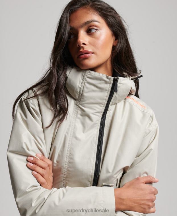 mujer Superdry gris chaqueta cortavientos sd 2R68Z3519