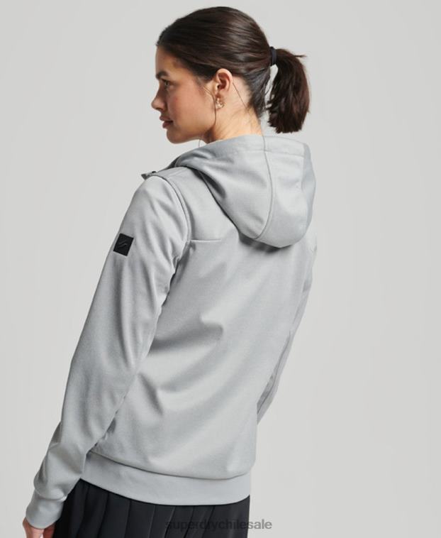 mujer Superdry gris chaqueta softshell de tecnología 2R68Z5411