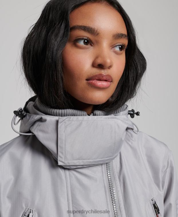 mujer Superdry gris claro chaqueta cortavientos mountain sd 2R68Z3533