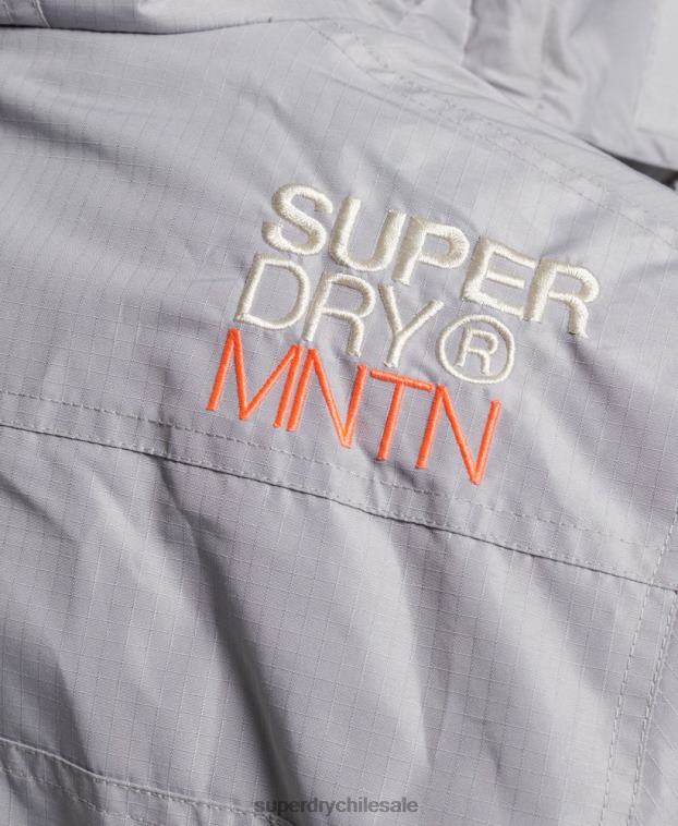 mujer Superdry gris claro chaqueta cortavientos mountain sd 2R68Z3533
