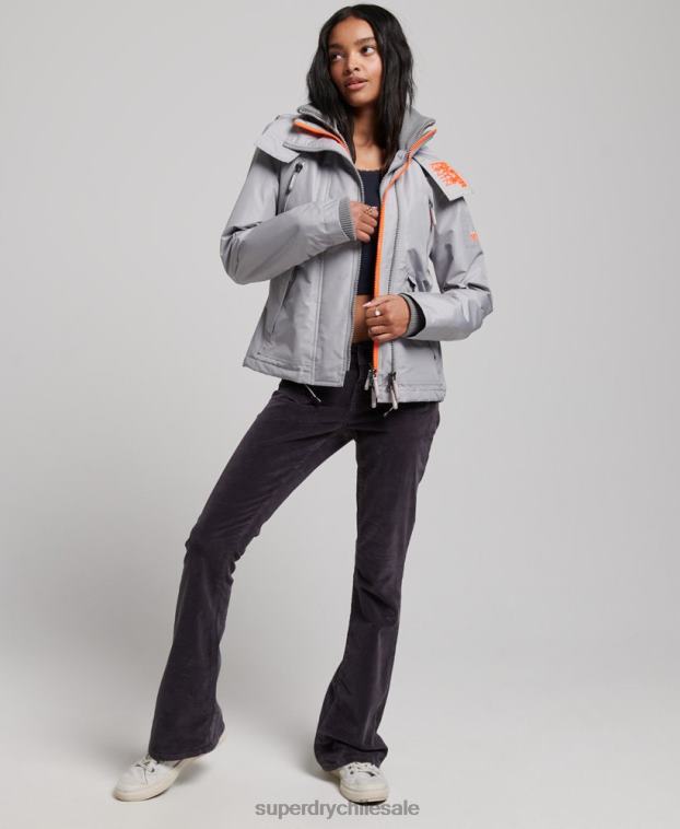 mujer Superdry gris claro chaqueta cortavientos mountain sd 2R68Z3533