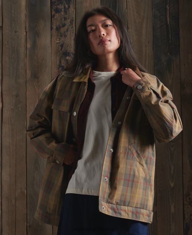 mujer Superdry marrón chamarra dry cruiser edición limitada 2R68Z5549