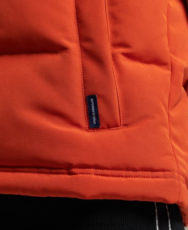 mujer Superdry naranja chaleco everest vintage con capucha 2R68Z3621