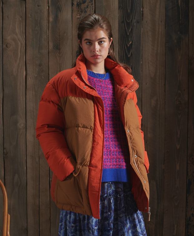 mujer Superdry naranja chamarra con cuello embudo de edición limitada 2R68Z5695