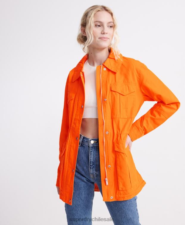 mujer Superdry naranja chaqueta de novato del desierto 2R68Z3856