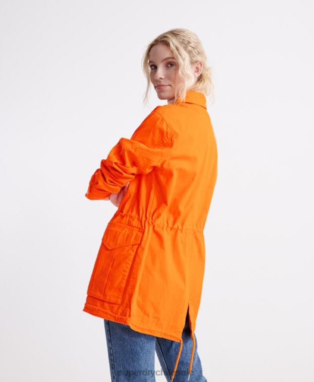 mujer Superdry naranja chaqueta de novato del desierto 2R68Z3856