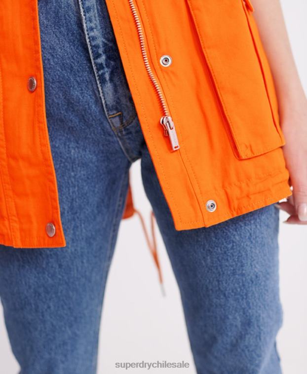mujer Superdry naranja chaqueta de novato del desierto 2R68Z3856