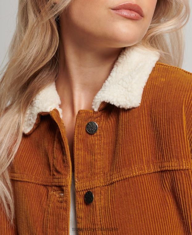 mujer Superdry naranja chaqueta de trabajo de cordón 2R68Z3696
