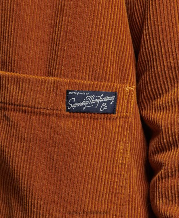 mujer Superdry naranja chaqueta de trabajo de cordón 2R68Z3696
