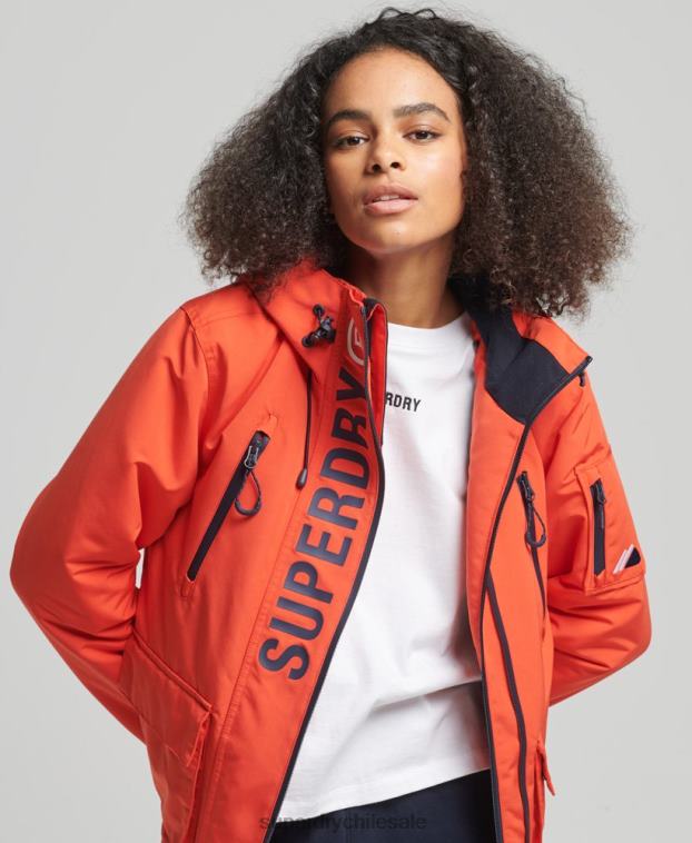 mujer Superdry naranja cortavientos con capucha ultimate sd 2R68Z3663