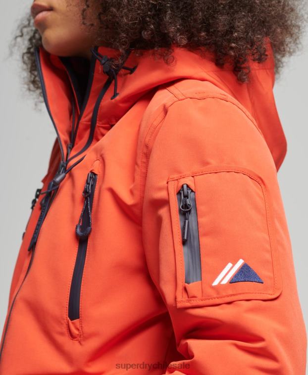mujer Superdry naranja cortavientos con capucha ultimate sd 2R68Z3663