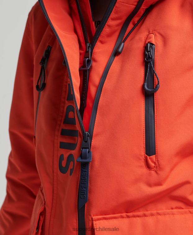 mujer Superdry naranja cortavientos con capucha ultimate sd 2R68Z3663