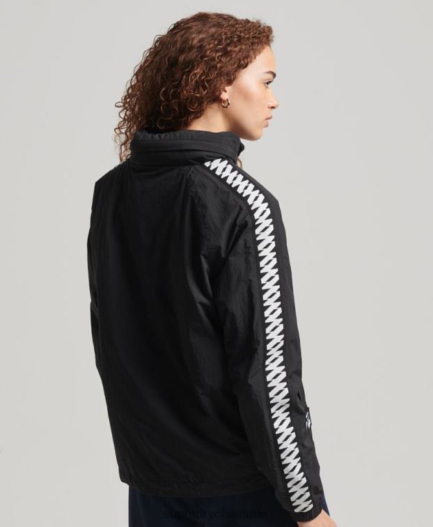 mujer Superdry negro código esencial gráfico sobrecarga 2R68Z5444