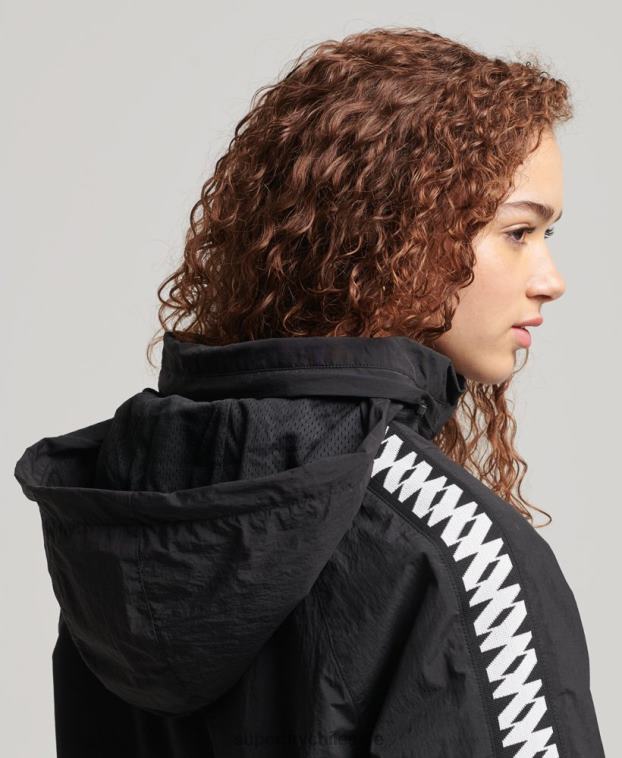 mujer Superdry negro código esencial gráfico sobrecarga 2R68Z5444