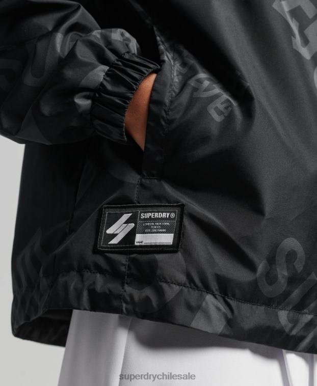 mujer Superdry negro código esencial gráfico sobrecarga 2R68Z5602