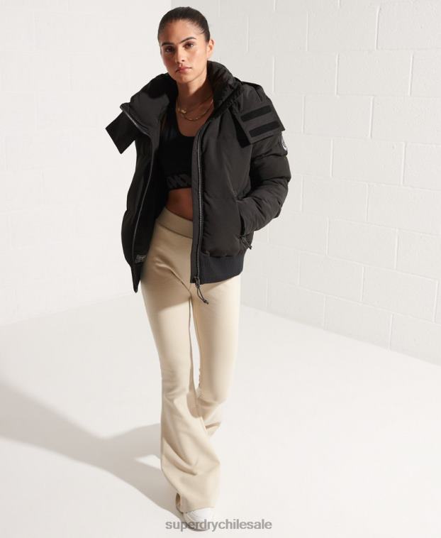 mujer Superdry negro chamarra bomber código everest 2R68Z5673