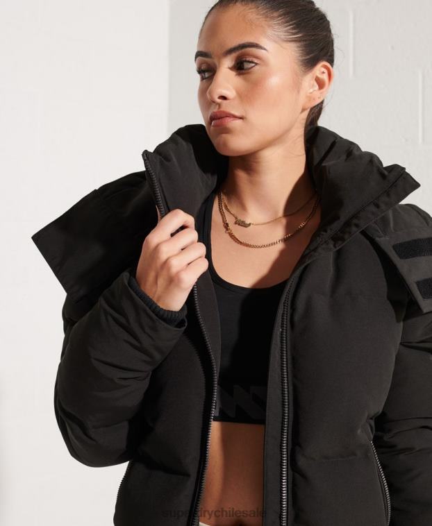 mujer Superdry negro chamarra bomber código everest 2R68Z5673