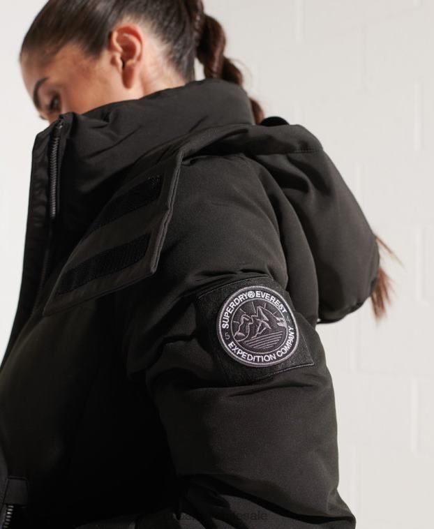 mujer Superdry negro chamarra bomber código everest 2R68Z5673