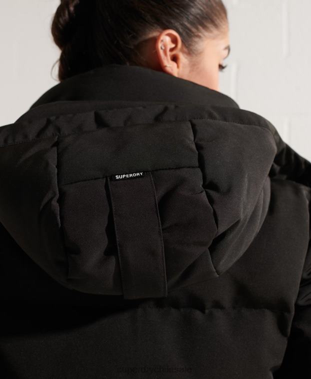 mujer Superdry negro chamarra bomber código everest 2R68Z5673