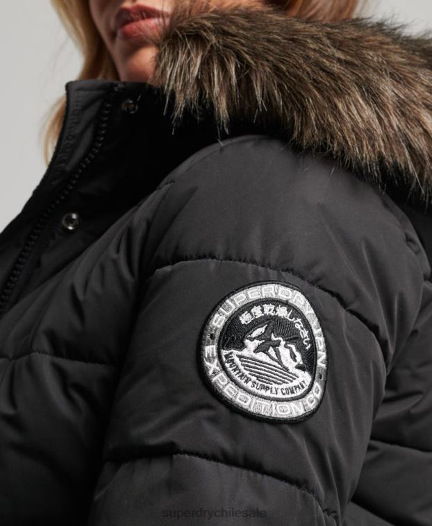 mujer Superdry negro chamarra bomber everest ella 2R68Z5465