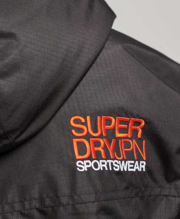 mujer Superdry negro chaqueta cortavientos sd 2R68Z3551