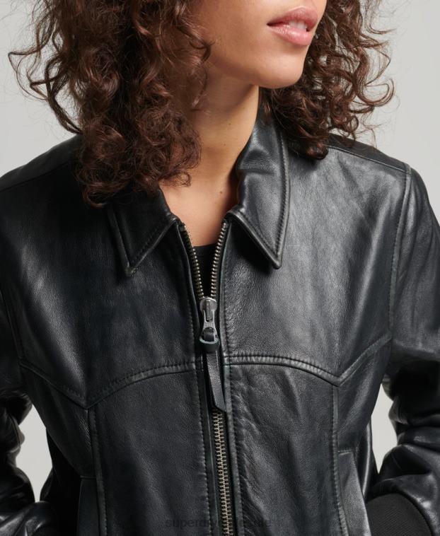 mujer Superdry negro chaqueta de club independiente 2R68Z5413