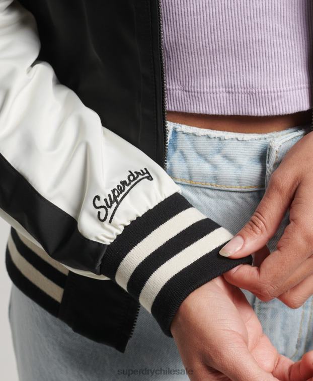 mujer Superdry negro chaqueta suika 2R68Z3840